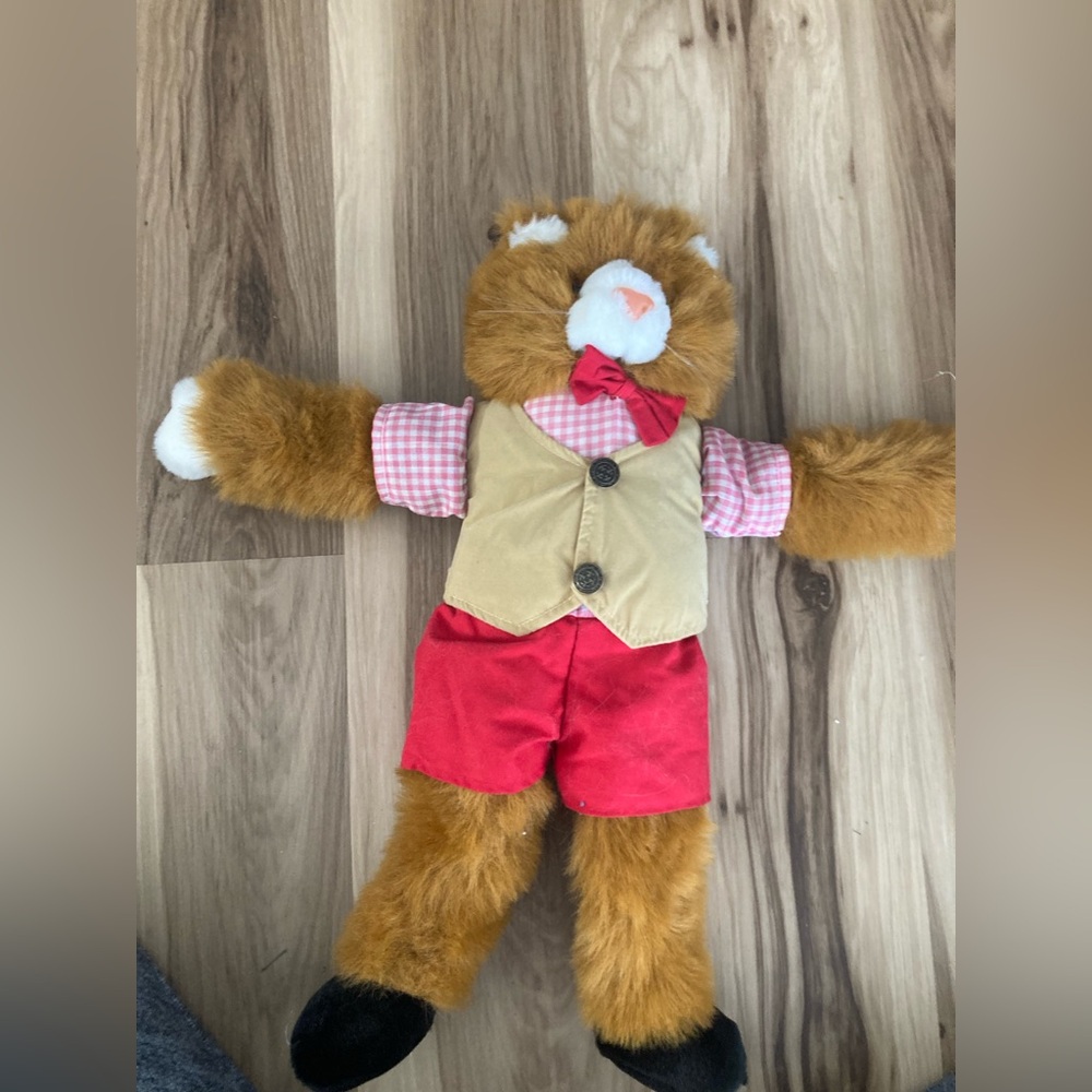 Shilla vintage orange cat plush no strings